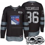 Camiseta Hockey New York Rangers Mats Zuccarello 1917-2017 100th Aniversario Negro