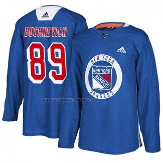 Camiseta Hockey New York Rangers Pavel Buchnevich New Season Practice Azul