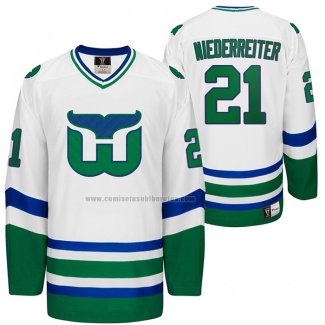 Camiseta Hockey Nino Hartford Whalers Niederreiter Heritage Night Throwback Blanco