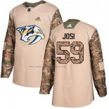 Camiseta Hockey Nino Nashville Predators Roman Josi Autentico 2017 Veterans Day Camuflaje
