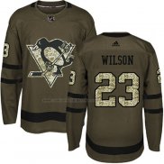 Camiseta Hockey Nino Pittsburgh Penguins Scott Wilson 2018 Salute To Service Verde Militar
