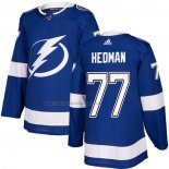 Camiseta Hockey Nino Tampa Bay Lightning Victor Hedman Primera Autentico Azul