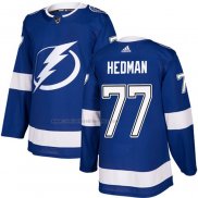 Camiseta Hockey Nino Tampa Bay Lightning Victor Hedman Primera Autentico Azul
