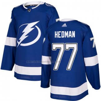 Camiseta Hockey Nino Tampa Bay Lightning Victor Hedman Primera Autentico Azul