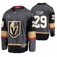 Camiseta Hockey Vegas Golden Knights Marc Andre Fleury Stanley Cup Playoffs Breakaway Jugador Negro