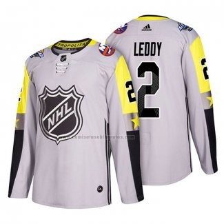 Camiseta Hockey 2018 All Star New York Islanders Nick Leddy Gris