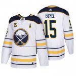 Camiseta Hockey Buffalo Sabres Jack Eichel 2018 New Season Team Road Blanco