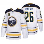 Camiseta Hockey Buffalo Sabres Matt Moulson 2018 New Season Team Road Blanco