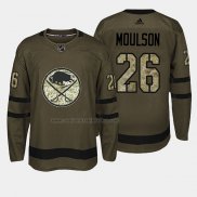 Camiseta Hockey Buffalo Sabres Matt Moulson 2018 Salute To Service Verde Militar