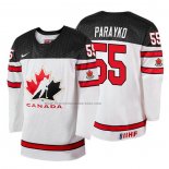 Camiseta Hockey Canada Colton Parayko 2018 IIHF World Championship Jugador Blanco