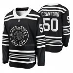 Camiseta Hockey Chicago Blackhawks Corey Crawford Premier Alterno Negro