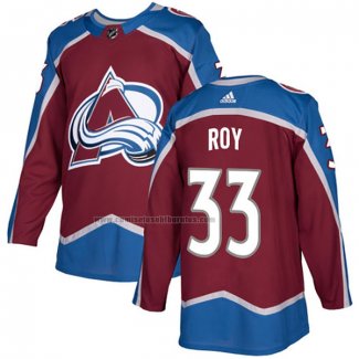 Camiseta Hockey Colorado Avalanche Patrick Roy Primera Autentico Rojo