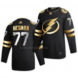 Camiseta Hockey Golden Edition Tampa Bay Lightning Victor Hedman Limited Autentico 2020-21 Negro