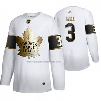 Camiseta Hockey Golden Edition Toronto Maple Leafs Justin Holl Limited Blanco