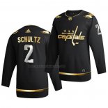 Camiseta Hockey Golden Edition Washington Capitals Justin Schultz Limited Autentico 2020-21 Negro