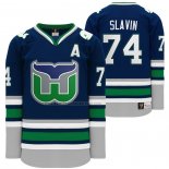 Camiseta Hockey Hartford Whalers Jaccob Slavin Heritage Night Throwback Azul