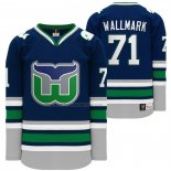 Camiseta Hockey Hartford Whalers Lucas Wallmark Heritage Night Throwback Azul