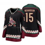 Camiseta Hockey Mujer Arizona Coyotes Brad Richardson Heritage Alterno Breakaway Negro