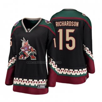 Camiseta Hockey Mujer Arizona Coyotes Brad Richardson Heritage Alterno Breakaway Negro