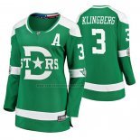 Camiseta Hockey Mujer Dallas Stars John Klingberg Breakaway Jugador 2020 Winter Classic Verde