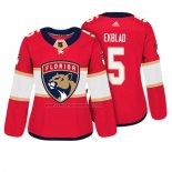 Camiseta Hockey Mujer Florida Panthers Aaron Ekblad Autentico Jugador Rojo