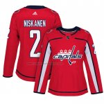 Camiseta Hockey Mujer Washington Capitals Matt Niskanen Primera Autentico Jugador Rojo
