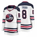 Camiseta Hockey Mujer Winnipeg Jets Jacob Trouba Heritage Breakaway Blanco
