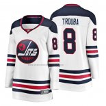 Camiseta Hockey Mujer Winnipeg Jets Jacob Trouba Heritage Breakaway Blanco