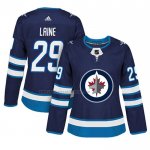Camiseta Hockey Mujer Winnipeg Jets Patrik Laine Primera Autentico Jugador Azul