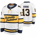 Camiseta Hockey Nashville Predators Nick Bonino Breakaway Jugador 2020 Winter Classic Blanco