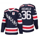 Camiseta Hockey New York Rangers Mats Zuccarello Autentico 2018 Winter Classic Azul