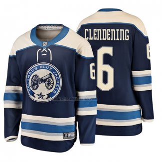 Camiseta Hockey Nino Columbus Blue Jackets Adam Clendening 2019 Alterno Breakaway Azul