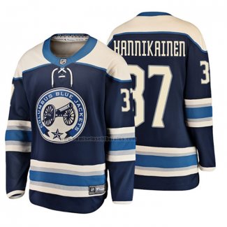 Camiseta Hockey Nino Columbus Blue Jackets Markus Hannikainen 2019 Alterno Breakaway Azul
