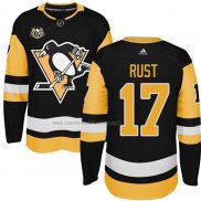Camiseta Hockey Nino Pittsburgh Penguins Bryan Rust 50 Anniversary Primera Premier Negro
