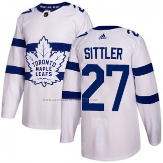 Camiseta Hockey Toronto Maple Leafs Darryl Sittler Autentico 2018 Stadium Series Blanco