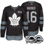 Camiseta Hockey Toronto Maple Leafs Mitchell Marner 1917-2017 100th Aniversario Negro