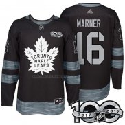 Camiseta Hockey Toronto Maple Leafs Mitchell Marner 1917-2017 100th Aniversario Negro