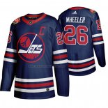 Camiseta Hockey Winnipeg Jets Blake Wheeler Heritage Classic 2019-20 Azul