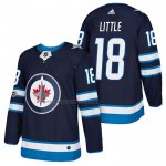 Camiseta Hockey Winnipeg Jets Bryan Little Autentico Primera 2018 Azul