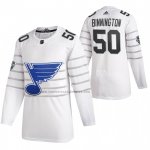 Camiseta Hockey 2020 All Star St. Louis Blues Jordan Binnington Autentico Blanco