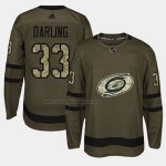 Camiseta Hockey Carolina Hurricanes Scott Darling 2018 Salute To Service Verde Militar
