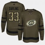 Camiseta Hockey Carolina Hurricanes Scott Darling 2018 Salute To Service Verde Militar