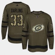 Camiseta Hockey Carolina Hurricanes Scott Darling 2018 Salute To Service Verde Militar