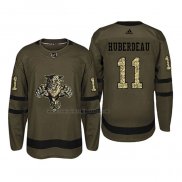 Camiseta Hockey Florida Panthers Jonathan Huberdeau 2018 Salute To Service Verde Militar