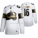 Camiseta Hockey Golden Edition Colorado Avalanche Nikita Zadorov Limited Blanco