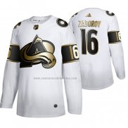 Camiseta Hockey Golden Edition Colorado Avalanche Nikita Zadorov Limited Blanco
