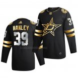 Camiseta Hockey Golden Edition Dallas Stars Joel Hanley Limited Autentico 2020-21 Negro