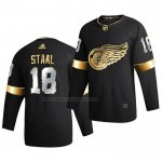 Camiseta Hockey Golden Edition Detroit Red Wings Marc Staal Limited Autentico 2020-21 Negro
