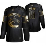 Camiseta Hockey Golden Edition Vancouver Canucks Markus Naslund Retired Jugador Autentico Negro