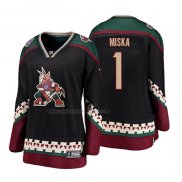 Camiseta Hockey Mujer Arizona Coyotes Hunter Miska Heritage Alterno Breakaway Negro